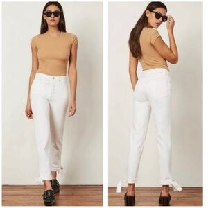 Boyish The Avery High Rise White Jeans Vertigo Size 27